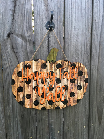 Pumpkin Sublimation Door Hanger Hardboard Blank
