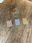 Rectangle Necklace Laser Blank