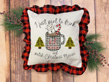 Red Buffalo Plaid Pillow Cover Mockup
