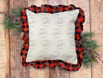 Red Buffalo Plaid Pillow Cover Mockup