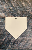 Home Plate Sublimation Hardboard Single Sided Ornament