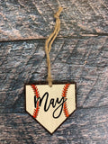 Home Plate Sublimation Hardboard Single Sided Ornament