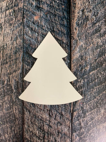 Christmas Tree Shaped Seasonal Attachment Sublimation Hardboard Blank