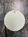 Acrylic Round Sublimation Single Sided Ornament