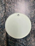 Acrylic Round Sublimation Single Sided Ornament