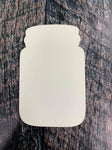 Mason Jar Shaped Seasonal Attachment Sublimation Hardboard Blank