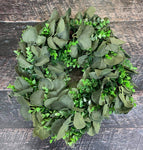 14” Eucalyptus Green Wreath