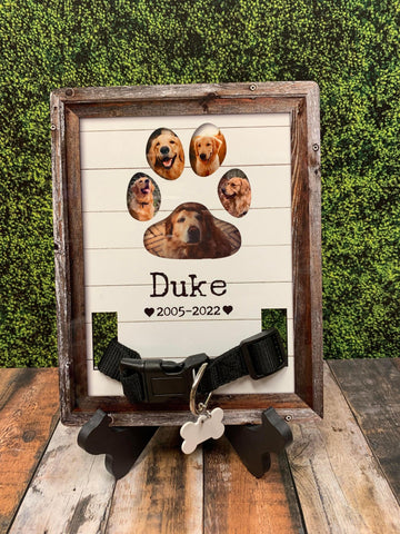 8x10.25" Pet Collar Holder Memorial Sublimation Hardboard Blank