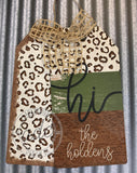 Gift Tag Sublimation Door Hanger Hardboard Blank