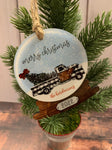 Snow Globe Sublimation Hardboard Single Sided Ornament