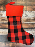 Buffalo Plaid Christmas Stocking