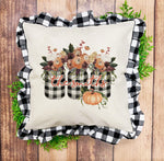 White Buffalo Plaid Pillow Cover Mockup