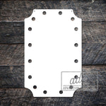 Fancy Shaped Ribbon Hole Sublimation Hardboard Blank