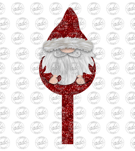 Glitter Santa Coffee Pod Holder Sublimation Design