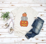 Halloween Stacked Pumpkins Sublimation Design
