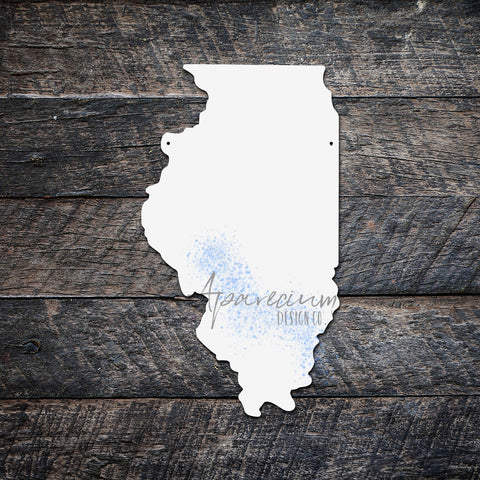 State of Illinois Sublimation Hardboard Blank