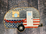 Camper Sublimation Door Hanger Hardboard Blank