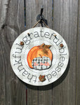 12.25" Round Sublimation Door Hanger Hardboard Blank