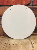 12.25" Round Sublimation Door Hanger Hardboard Blank