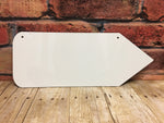 Large Pencil Shaped Sublimation Door Hanger Hardboard Blank