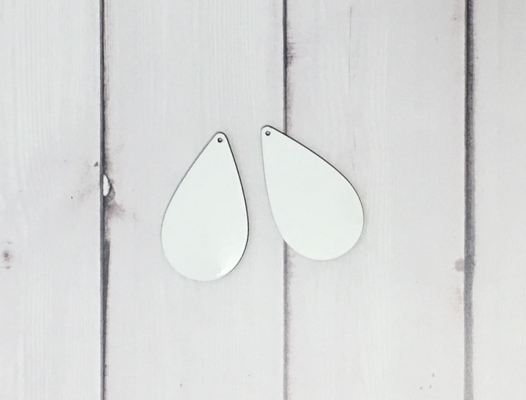 Medium Single Sided Drop Earring Sublimation Blanks – ApareciumDesignCo.