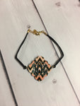 Quatrefoil Sublimation Hardboard Single Sided Bracelet Charm Blank Double Hole