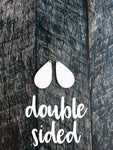 Small DOUBLE Sided Drop Earring Sublimation Blanks