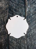 Maltese Cross Sublimation Hardboard Single Sided Ornament