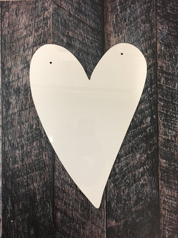 Heart Sublimation Door Hanger Hardboard Blank