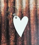Heart Keychain Sublimation Blanks