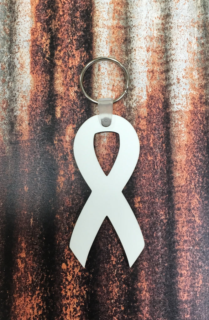 Awareness Ribbon Keychain Sublimation Blanks – ApareciumDesignCo.