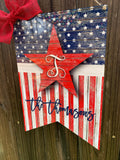Large Bunting Sublimation Door Hanger Hardboard Blank
