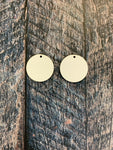 1.25" Round Sublimation Hardboard Single Sided Earring Blanks