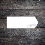 Arrow Sign Shaped Seasonal Attachment Sublimation Hardboard Blank