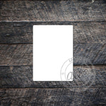 Small Rectangle Shaped Seasonal Attachment Sublimation Hardboard Blank