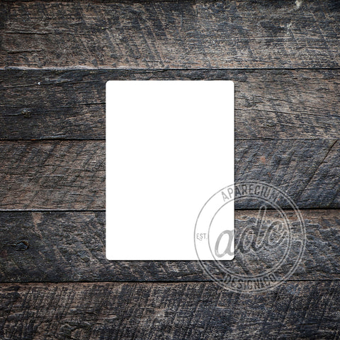 Small Rectangle Shaped Seasonal Attachment Sublimation Hardboard Blank