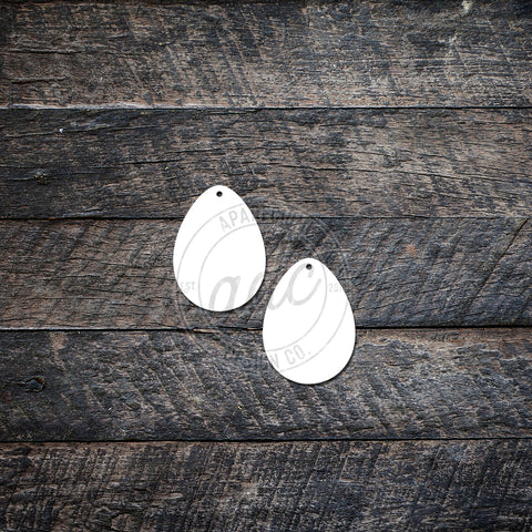 Seasonal Easter Egg Shaped Single Sided Drop Earring Sublimation Blanks