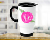 Pink Floral Mom Sublimation Design