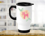 Peach Floral Mom Sublimation Design
