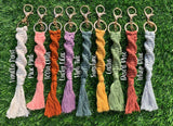 Macrame Tassel Keychain w/ Sub Keychain Blank