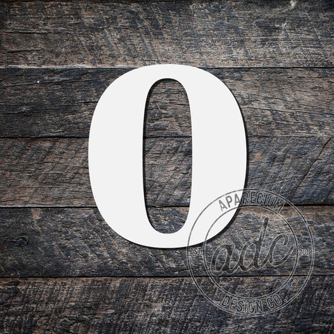 Letter O Sublimation Hardboard Blank