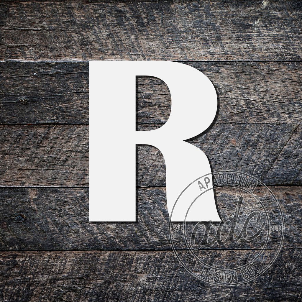 Letter R Sublimation Hardboard Blank – ApareciumDesignCo.