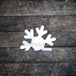 Snowflake Truck Attachment Sublimation Door Hanger Hardboard Blank